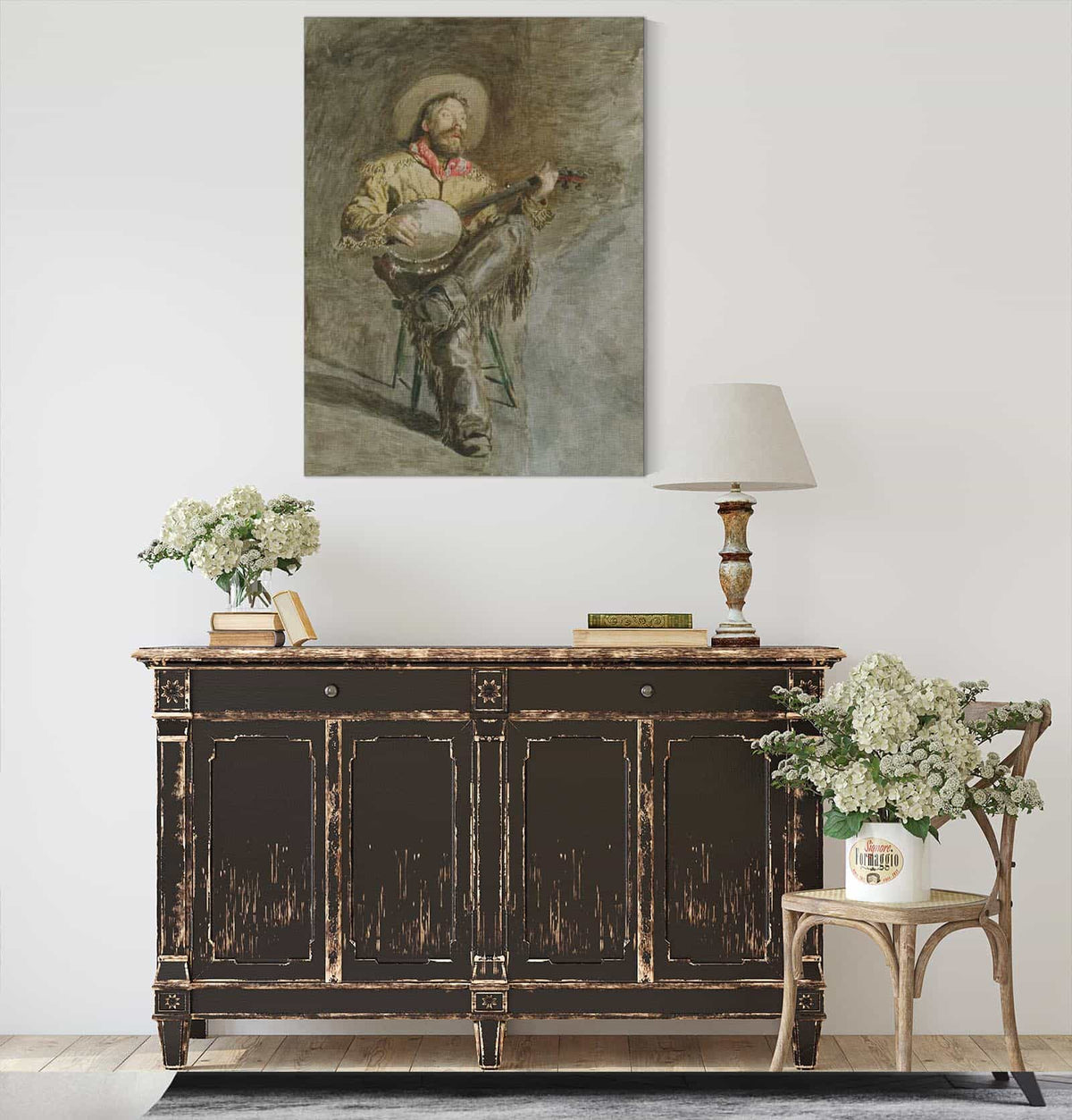 Cowboy Singing by Thomas Eakins