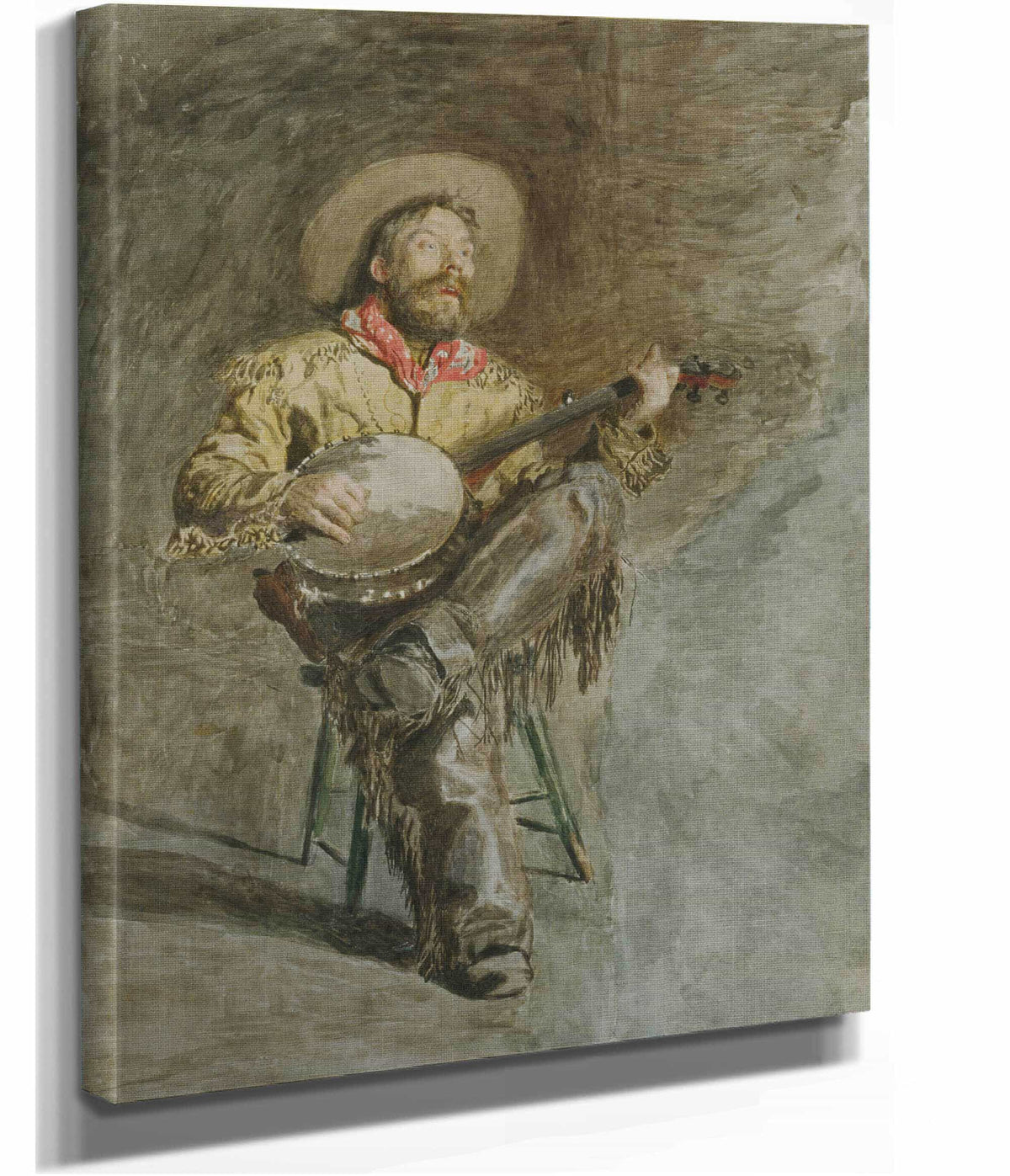 Cowboy Singing by Thomas Eakins