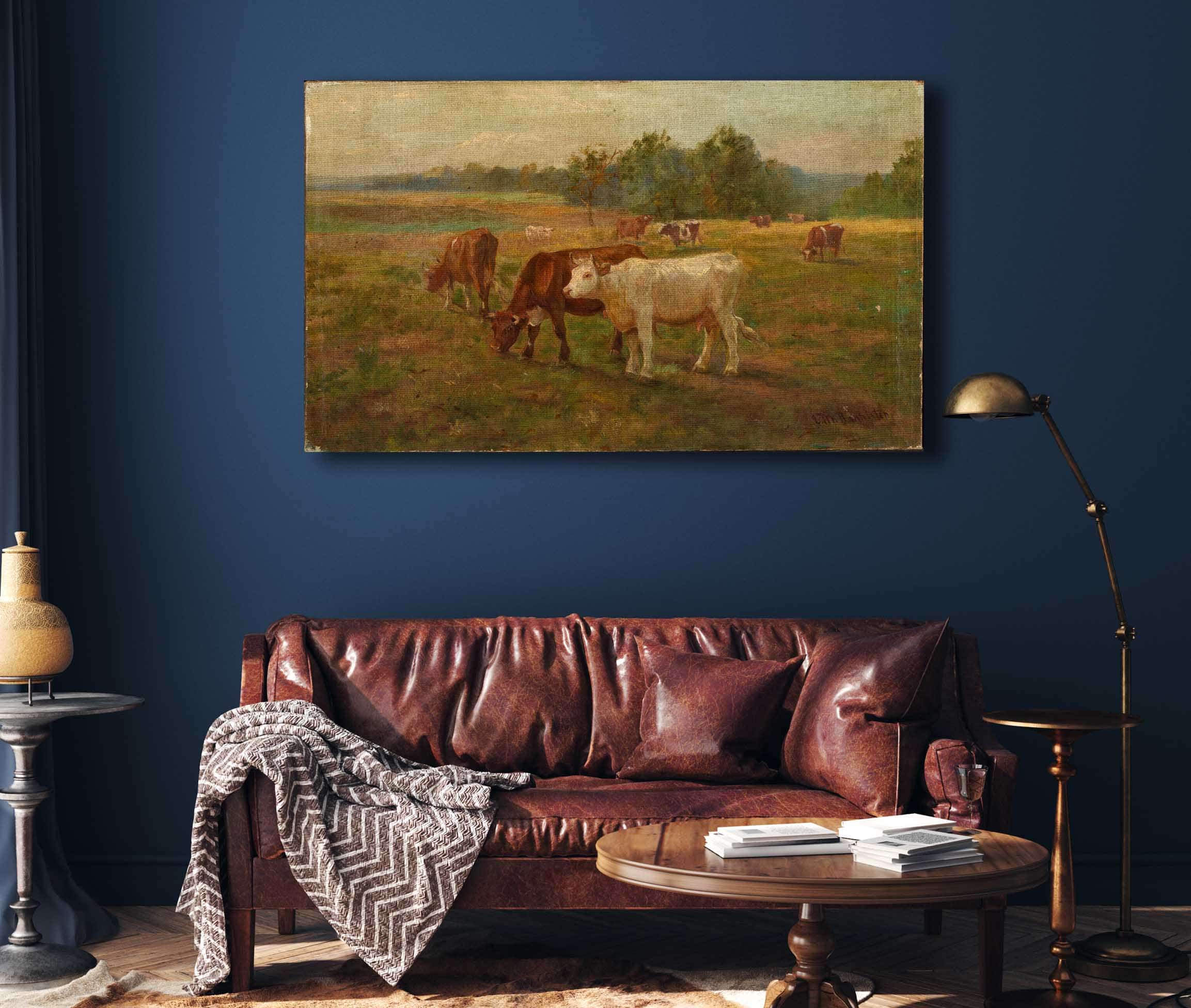 Cows by Edward Mitchell Bannister