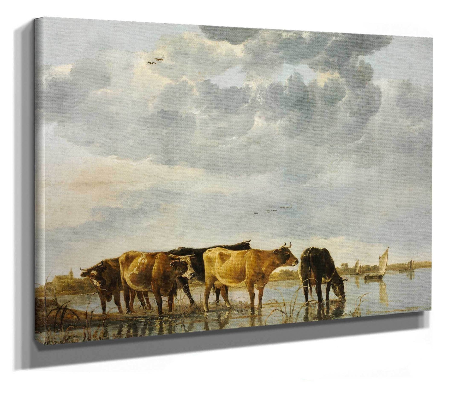 Cows In A River by Aelbert Cuyp