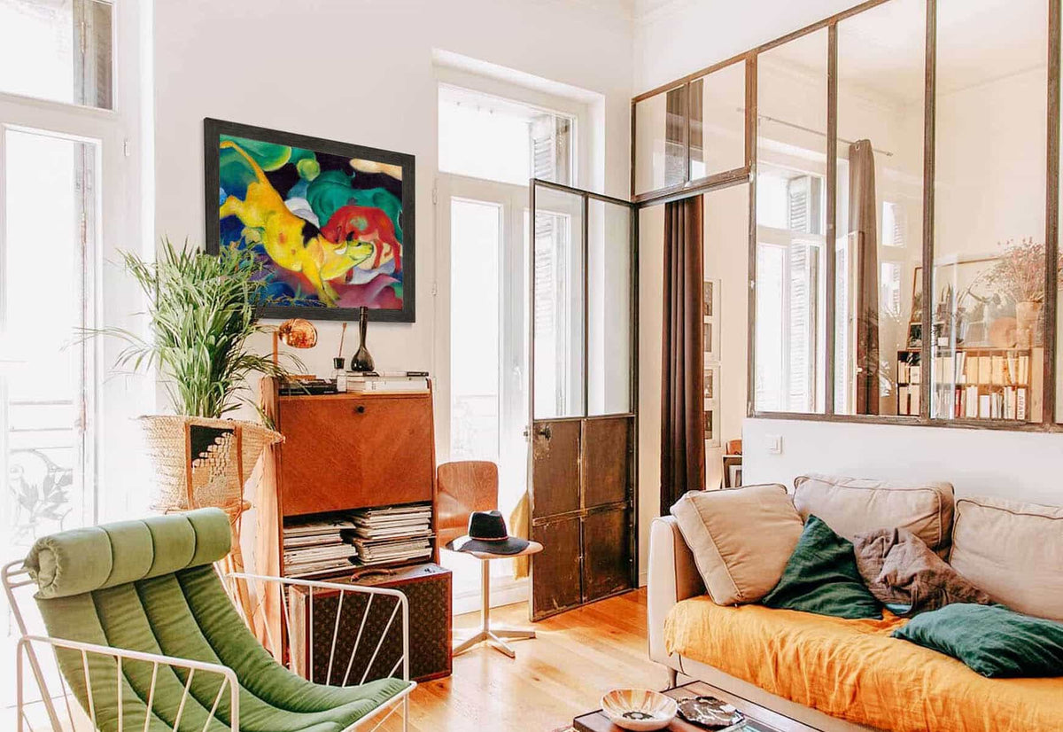 Cows Red Green Yellow by Franz Marc