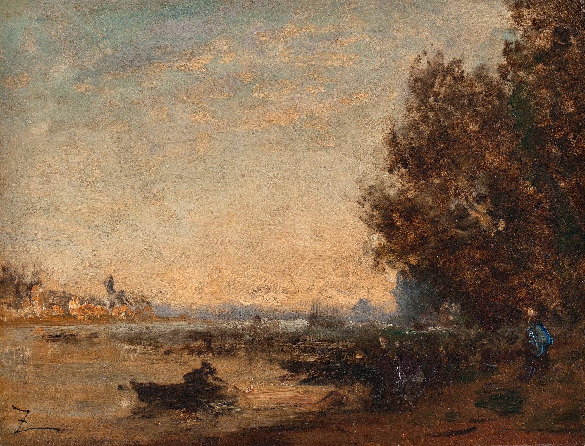 Crepuscule by Felix Ziem