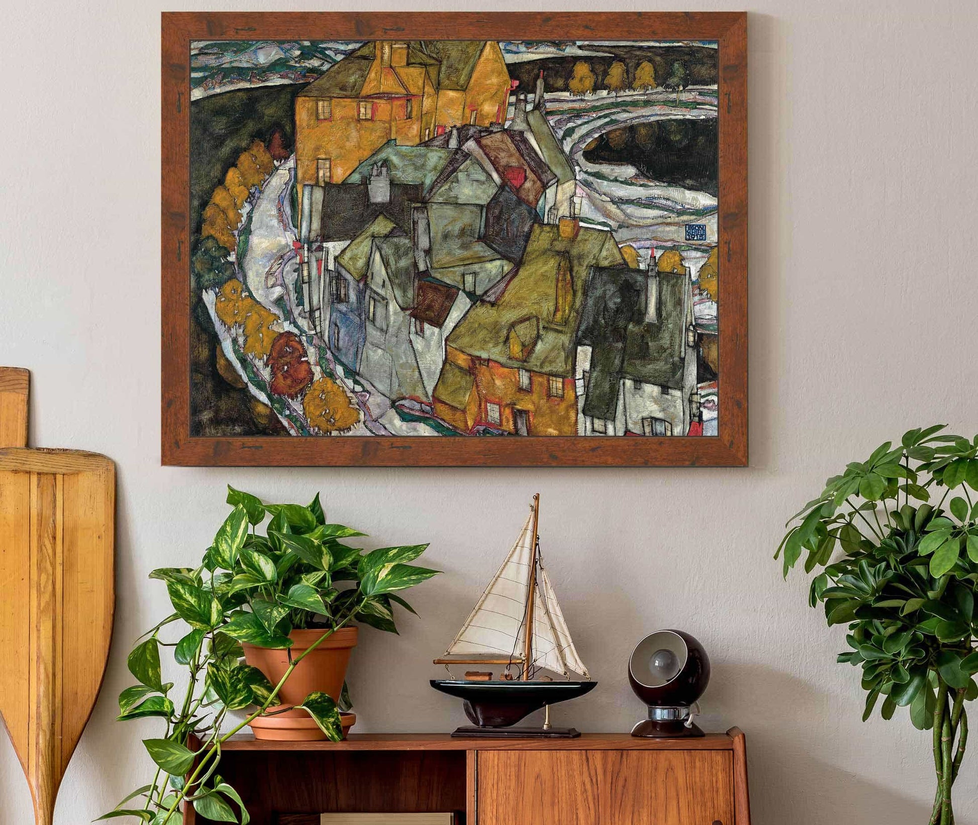 Crescent Of Houses Ii by Egon Schiele
