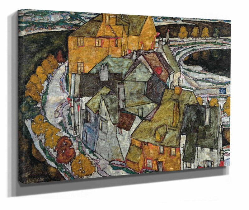 Crescent Of Houses Ii by Egon Schiele