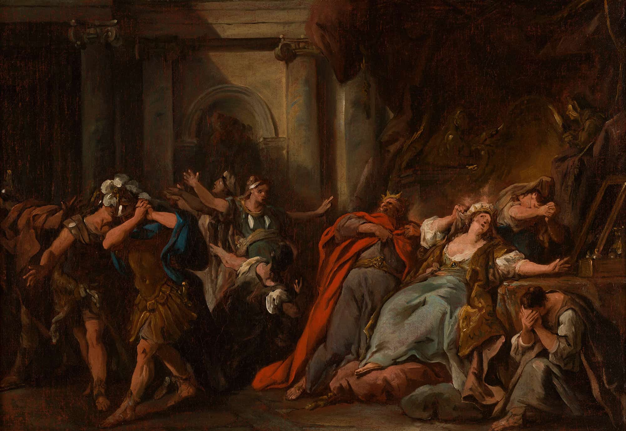 Creuse Consumee Par La Robe Empoisonnee by Jean Francois De Troy