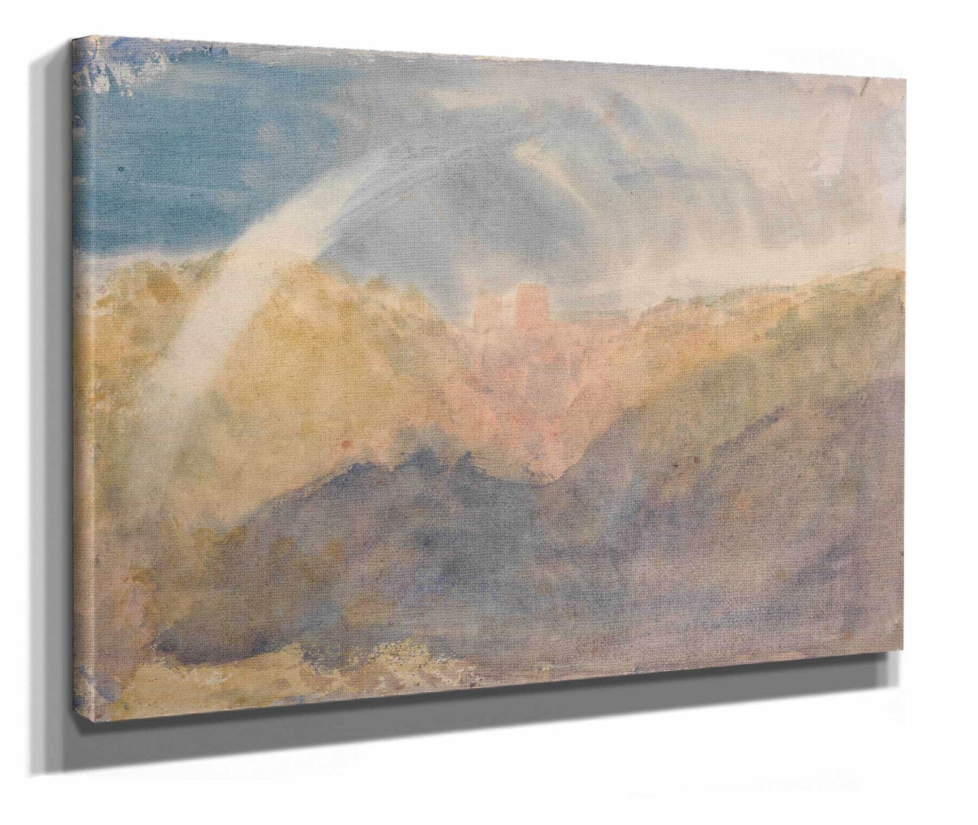 Crichton Castle Mountainous Landscape With A Rainbow by Joseph Mallord William Turner