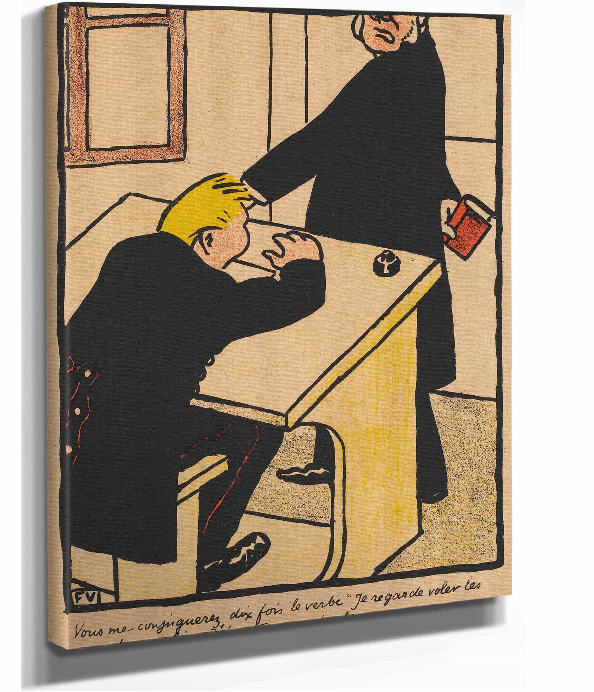 Crimes And Punishments Xvii You Shall Conjugate by Felix Vallotton