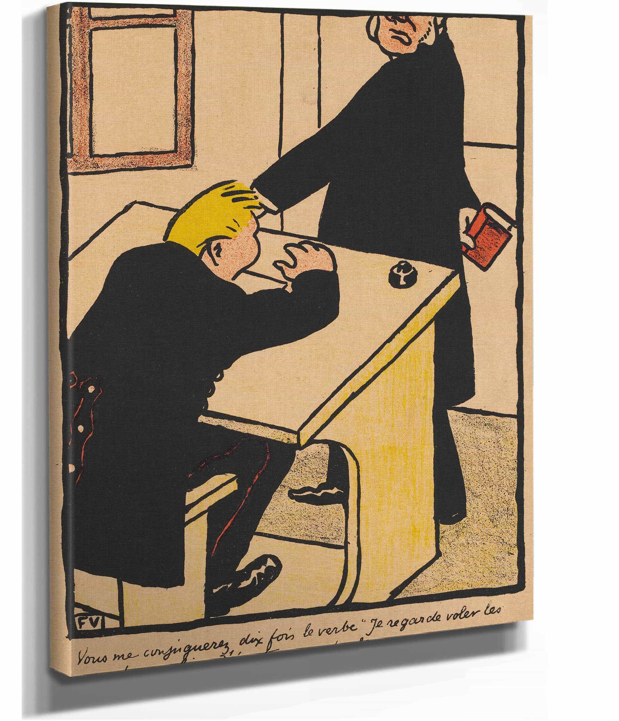 Crimes And Punishments Xvii You Shall Conjugate by Felix Vallotton