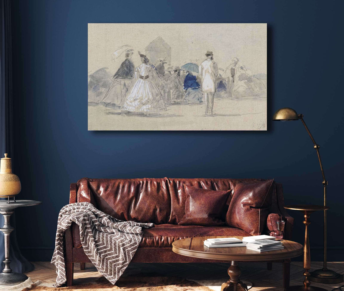 Crinolines On The Beach by Eugene Boudin