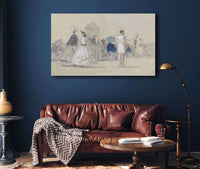 Crinolines On The Beach by Eugene Boudin