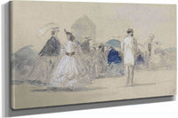 Crinolines On The Beach by Eugene Boudin