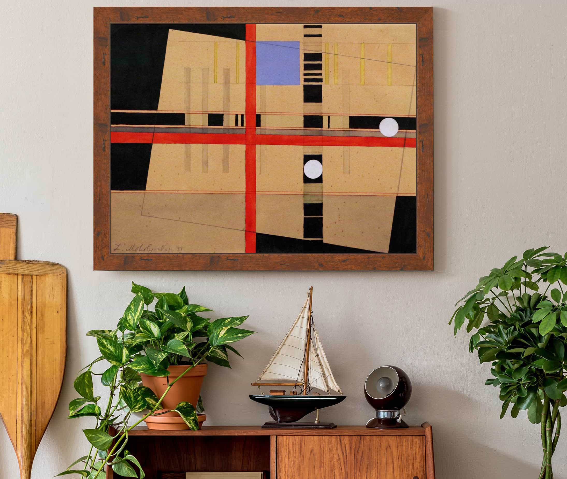 Croce Rossa E Palle Bianche by Laszlo Moholy Nagy