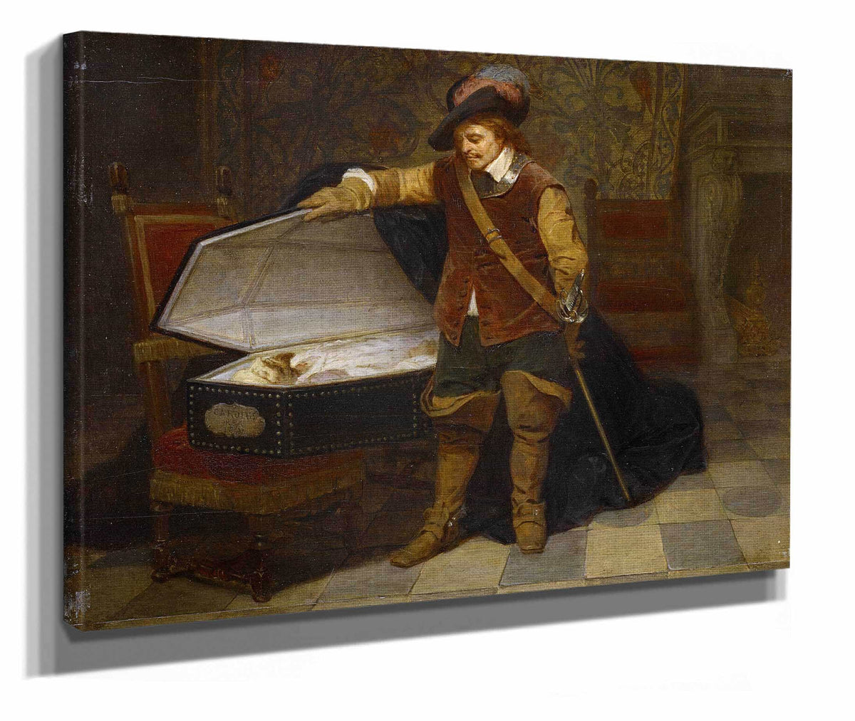 Cromwell And Charles I by Paul Delaroche