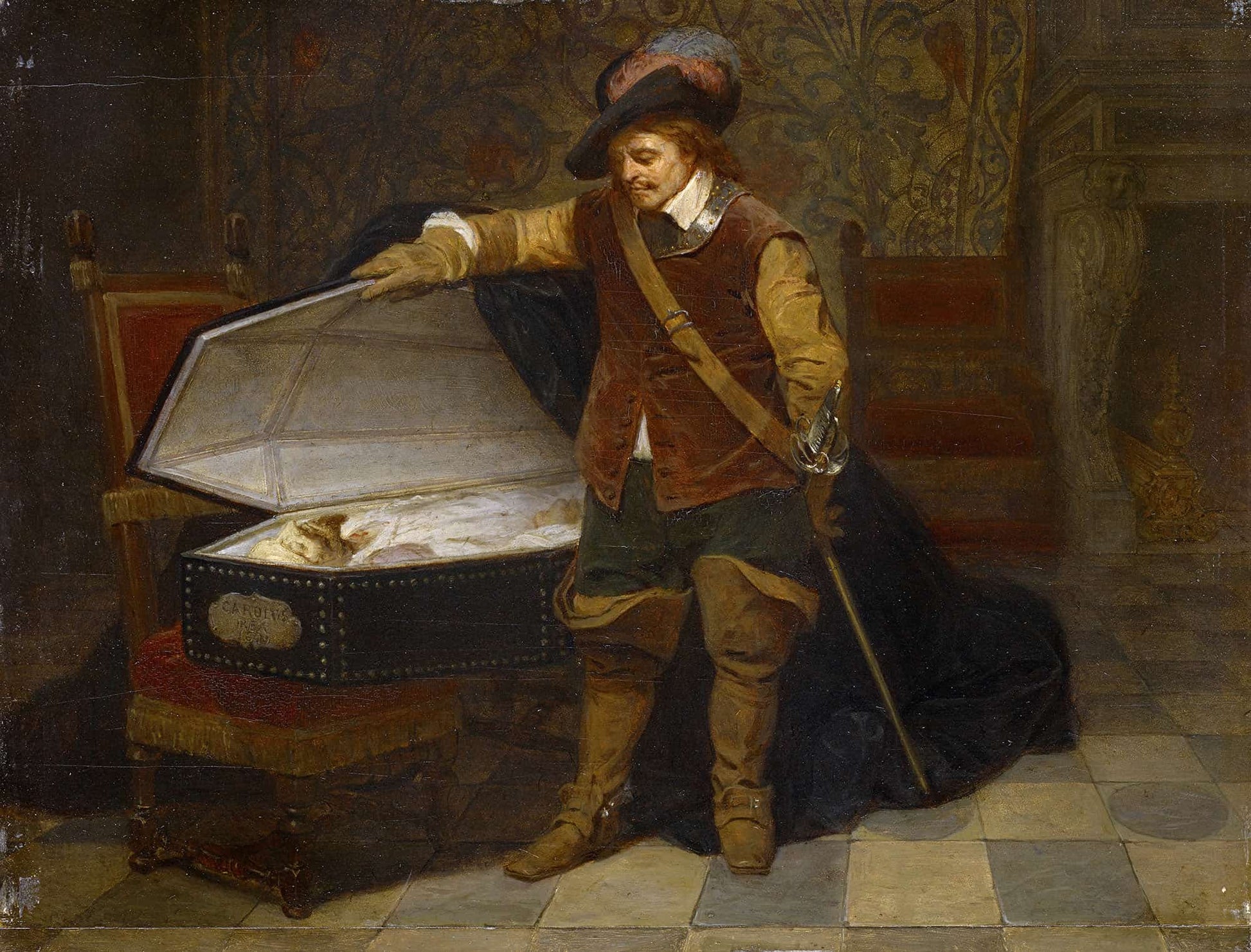 Cromwell And Charles I by Paul Delaroche