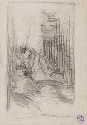 Croquis Dune Allee En Foret by Narcisse Virgile Diaz De La Pena