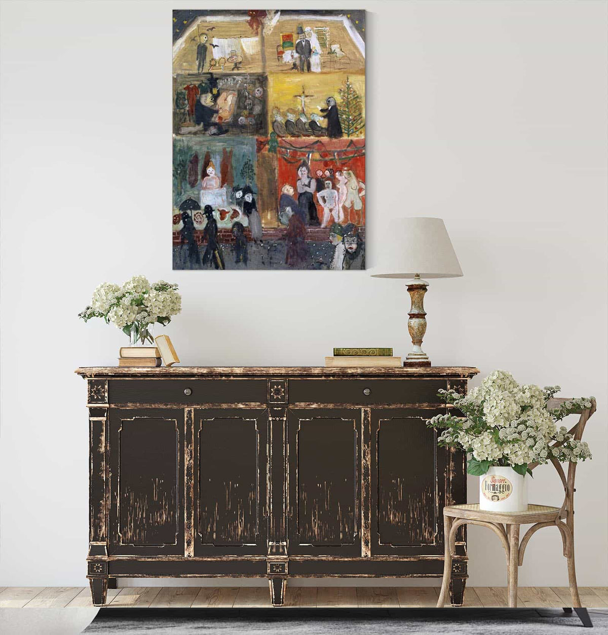 Cross Section Of A House by Walter Kurt Wiemken