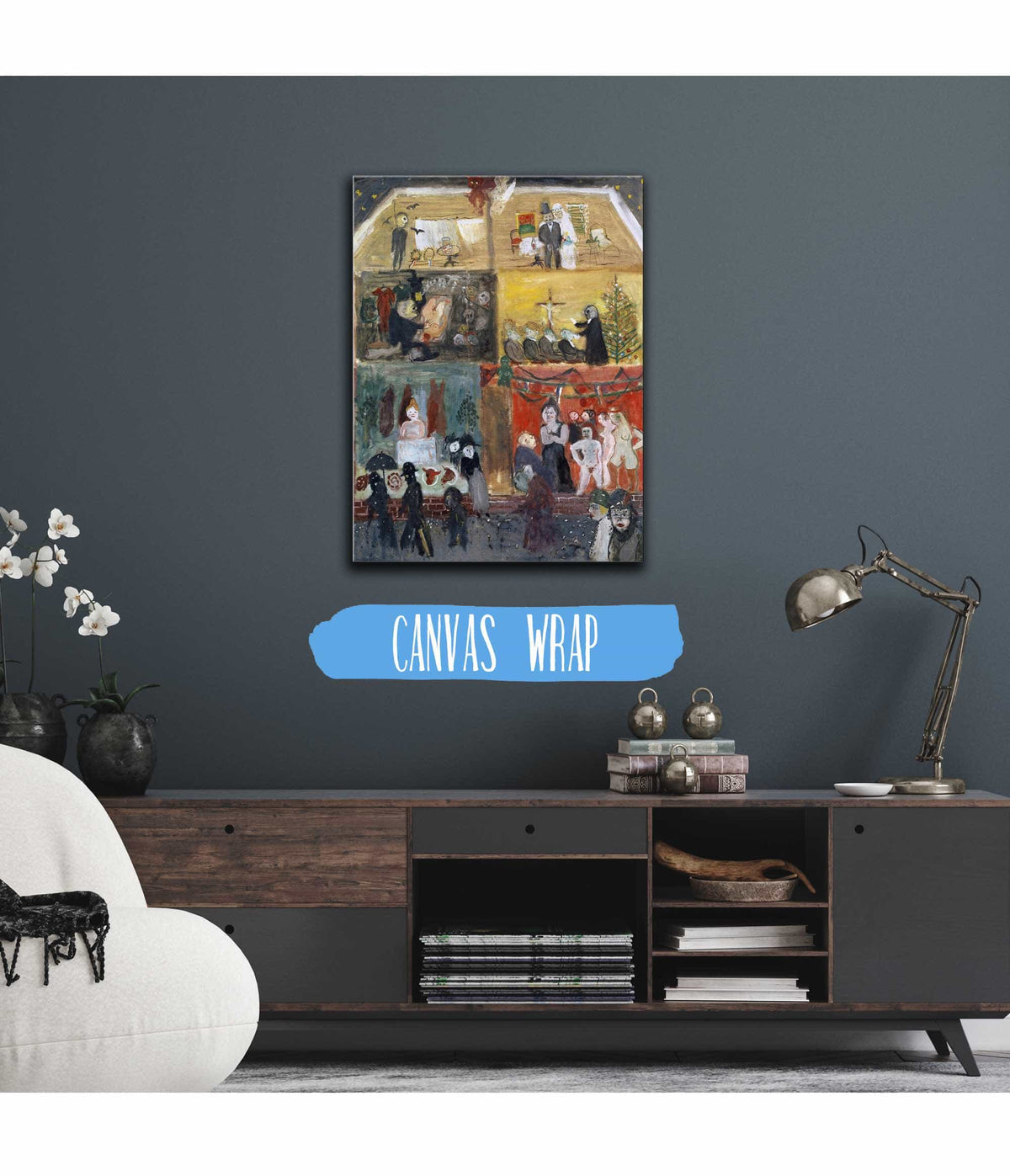 Cross Section Of A House by Walter Kurt Wiemken