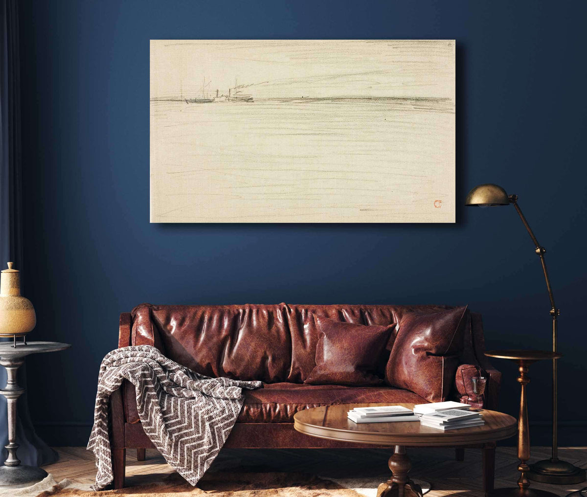 Crossing The Channel by Charles Francois Daubigny