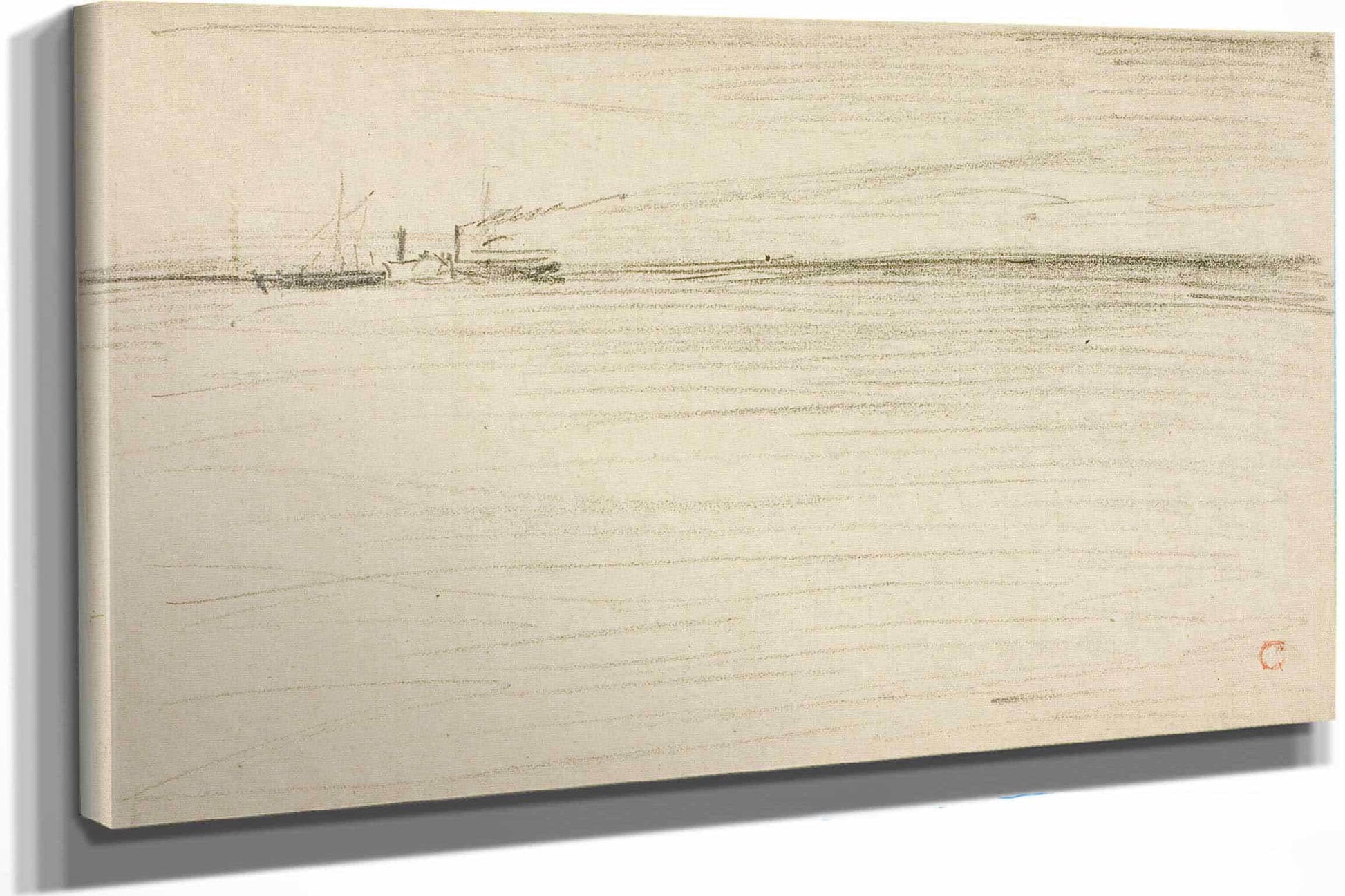 Crossing The Channel by Charles Francois Daubigny