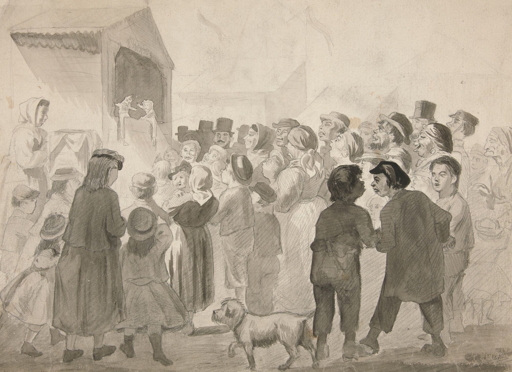 Crowd Scene by Edwin Austin Abbey