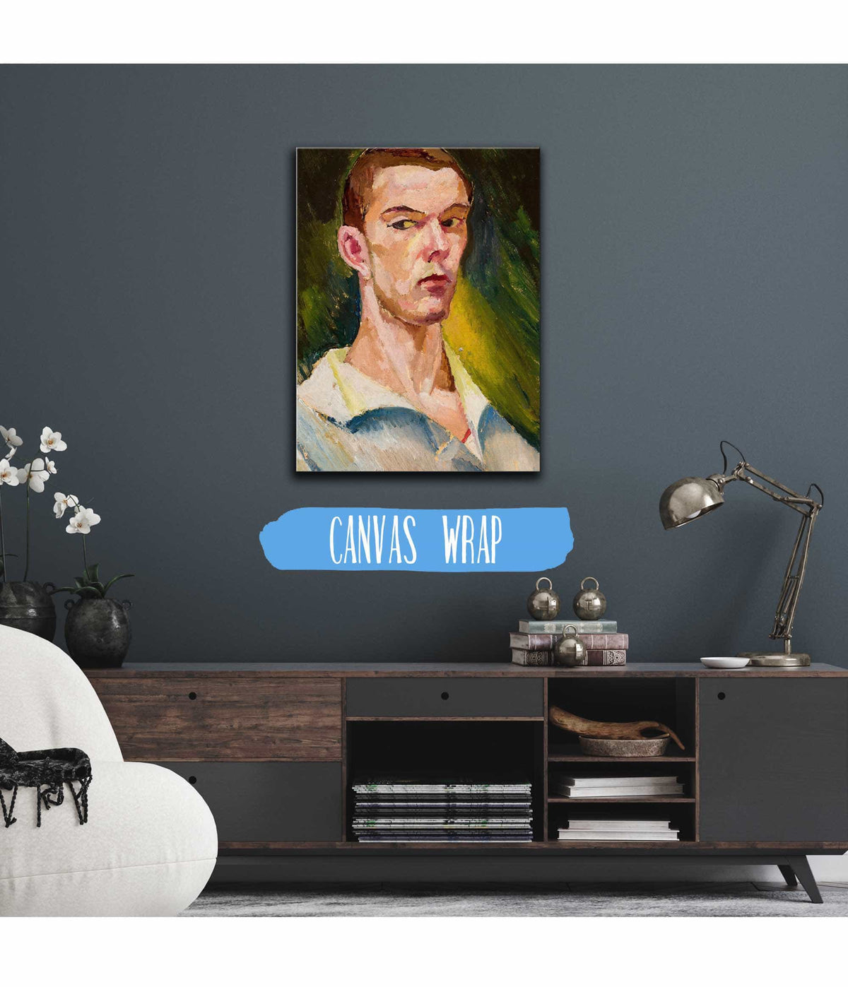 Cubist Self Portrait by Zygmunt Waliszewski