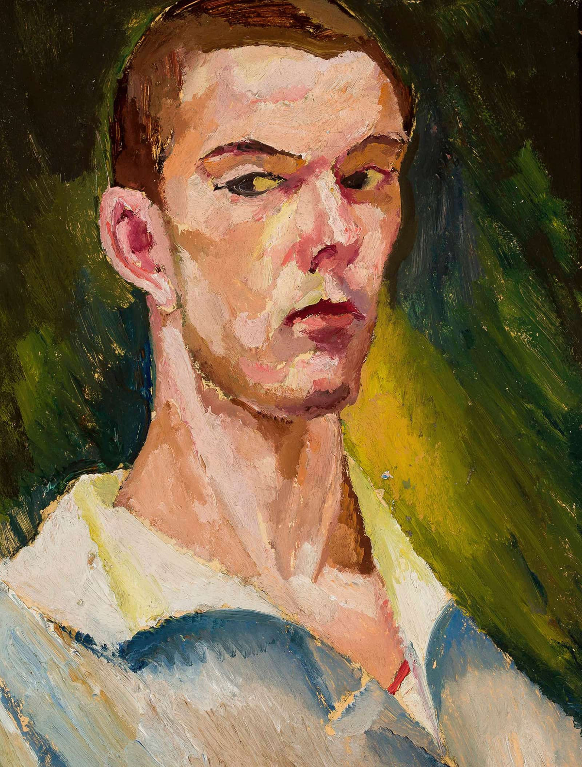 Cubist Self Portrait by Zygmunt Waliszewski