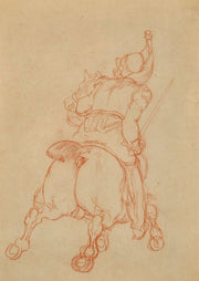 Cuirassier A Cheval Chargeant by Theodore Gericault