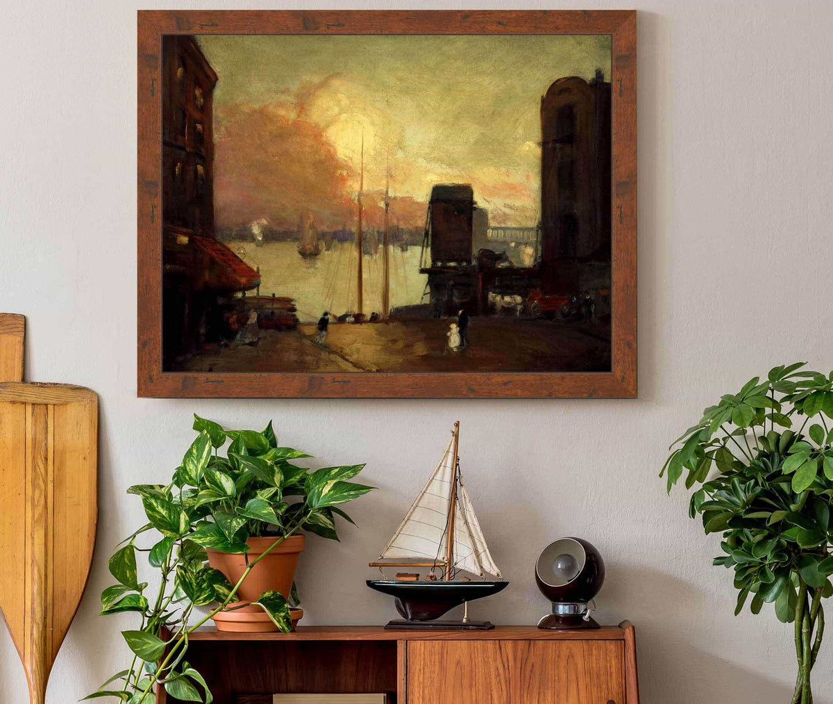 Cumulus Clouds East River by Robert Henri