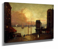 Cumulus Clouds East River by Robert Henri