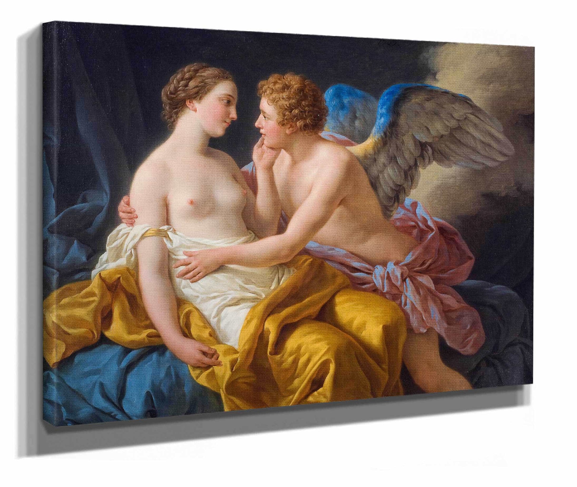 Cupid And Psyche by Louis Jean Francois Lagrenee