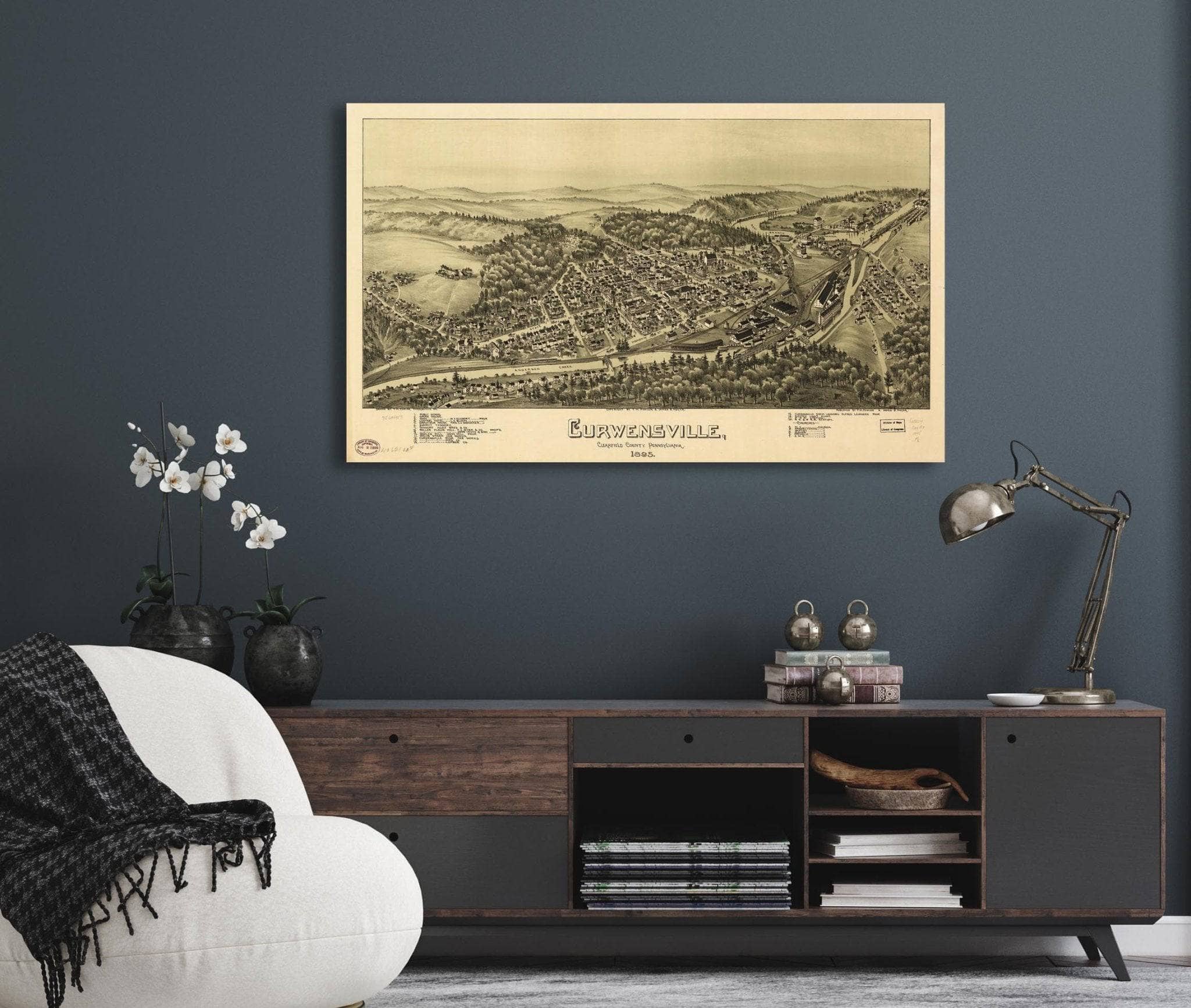 Curwensville Clearfield County Pennsylvania 1895  State Of Pennsylvania