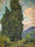 Cypresses By Vincent Van Gogh By 01
