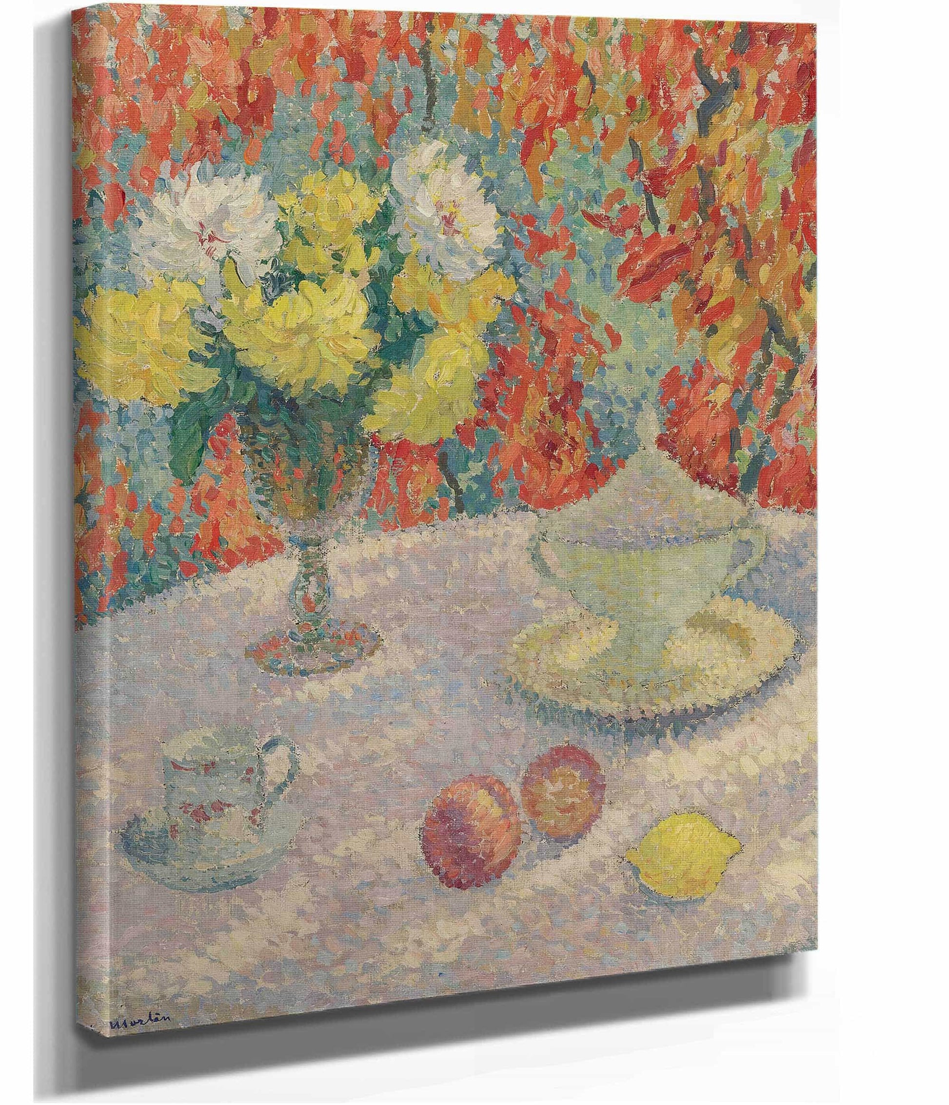 Dahlias Au Soleil by Henri Martin