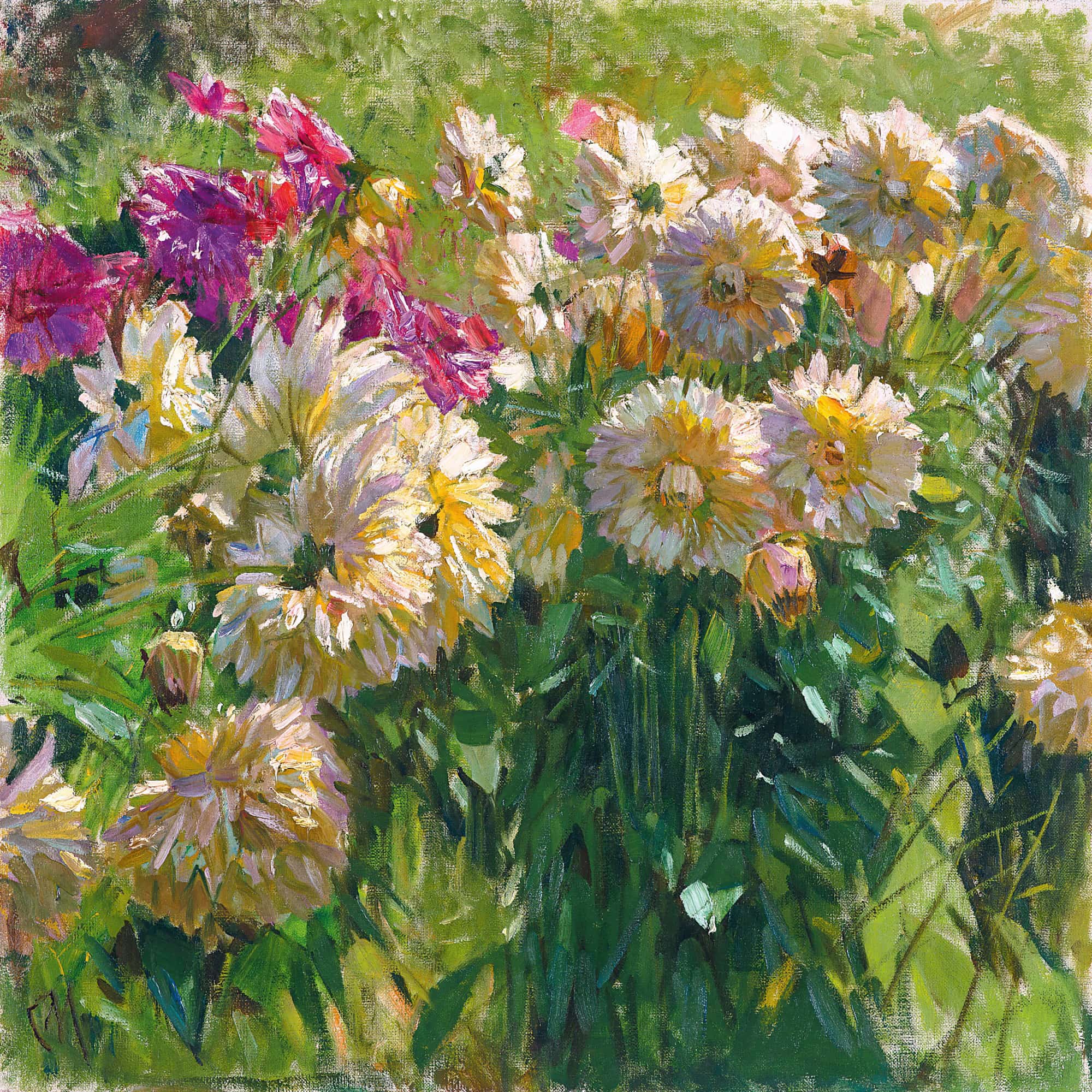 Dahlias by Carl Moll
