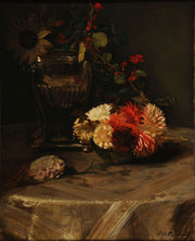 Dahlias Et Capucines A Lurne Dargent by Jacques Emile Blanche