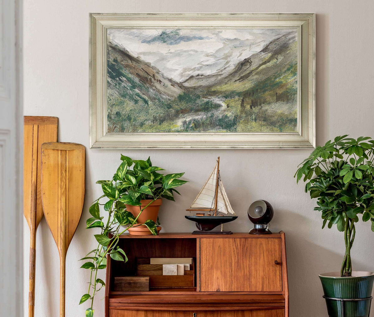 Dal Met Begroeide Bergen  by Jozef Israels