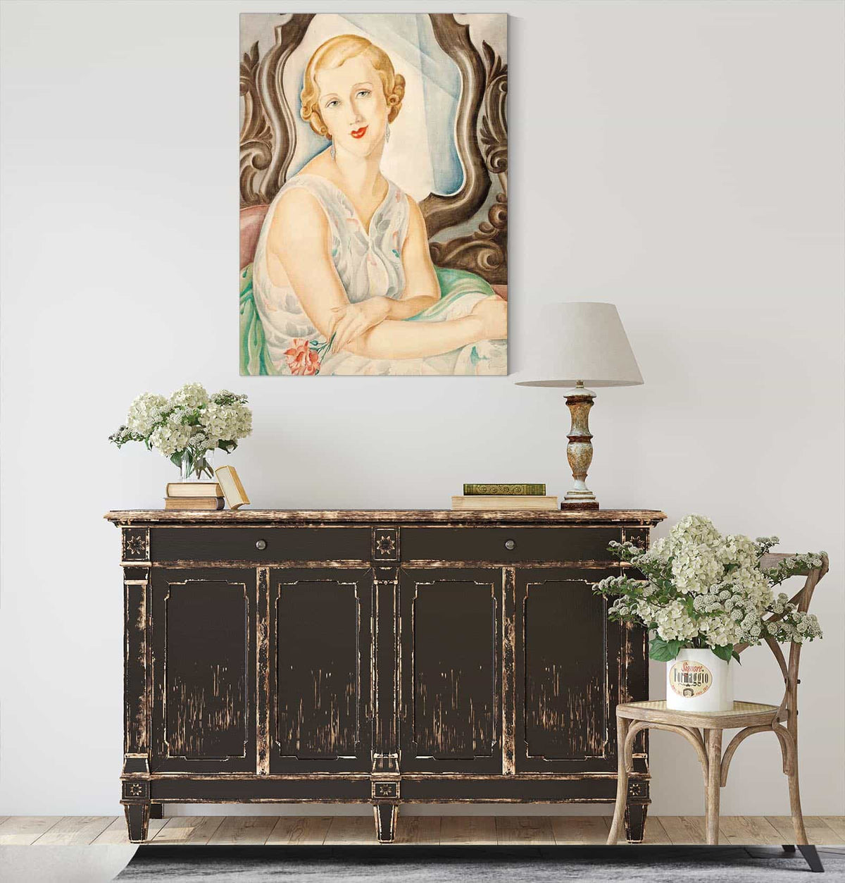 Dame Foran Et Spejl by Gerda Wegener