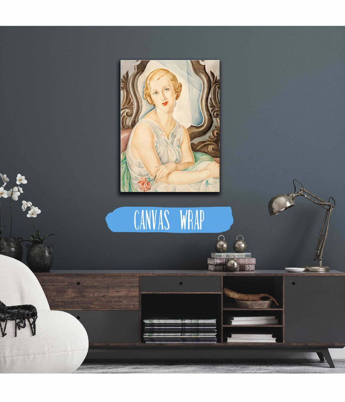 Dame Foran Et Spejl by Gerda Wegener