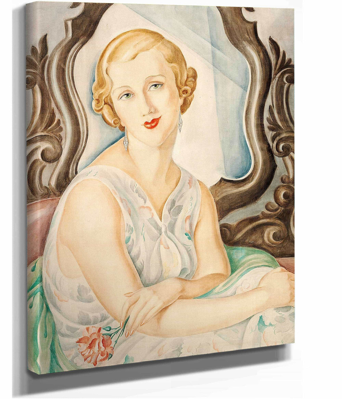 Dame Foran Et Spejl by Gerda Wegener