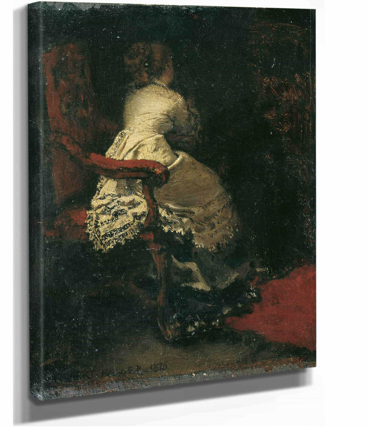 Dame Im Lehnstuhl by Albert Von Keller