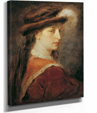 Dame Mit Federhut by Hans Canon