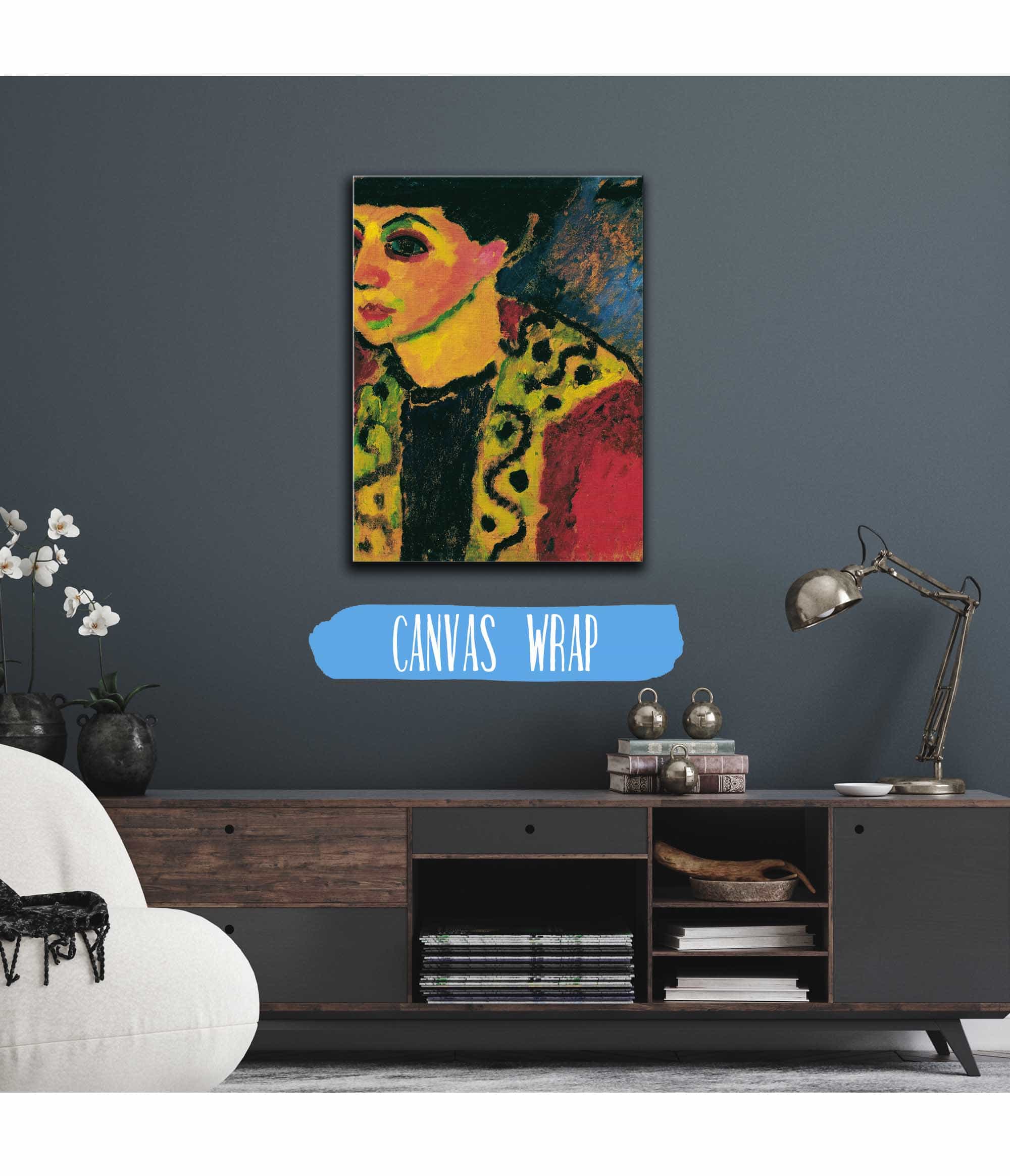 Dame Vor Blauem Grund by Alexej Von Jawlensky