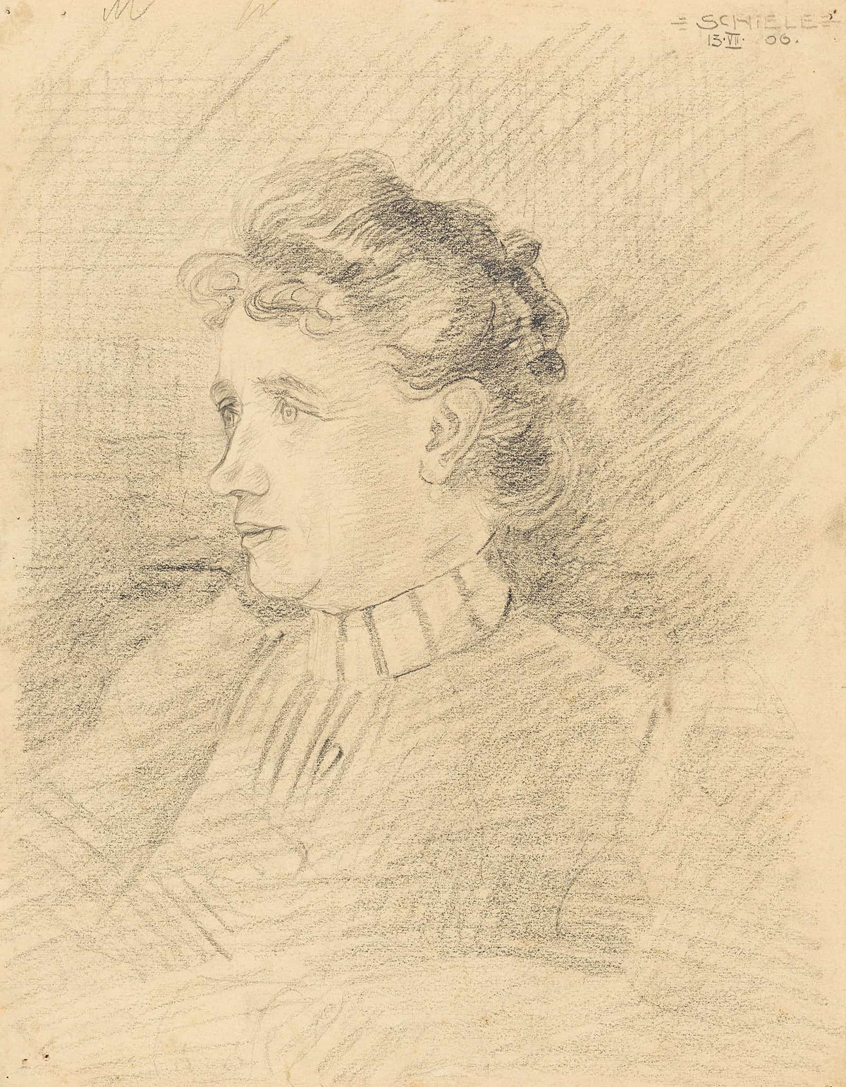 Damenportrat by Egon Schiele