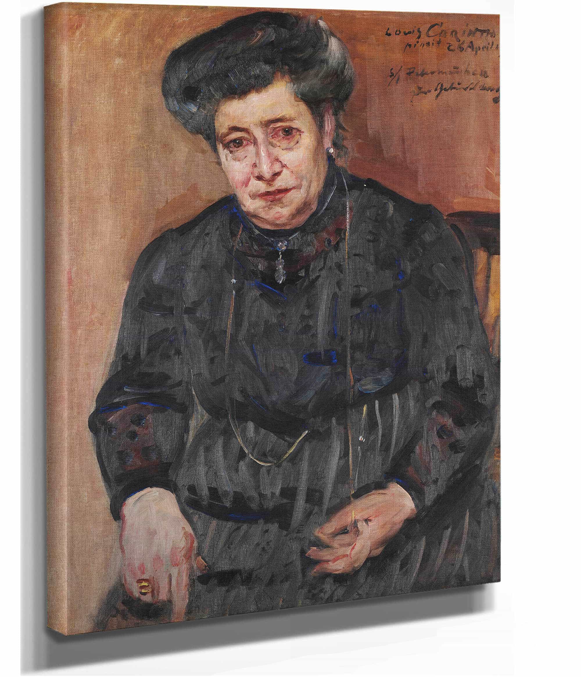 Damenportrat Portrait Of The Artists Mother In Law by Lovis Corinth