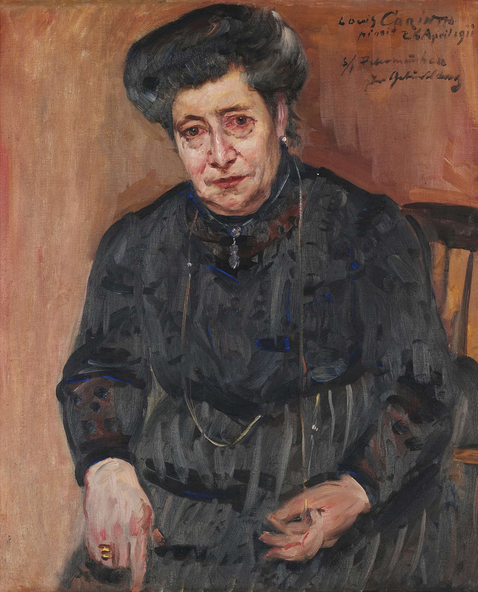 Damenportrat Portrait Of The Artists Mother In Law by Lovis Corinth