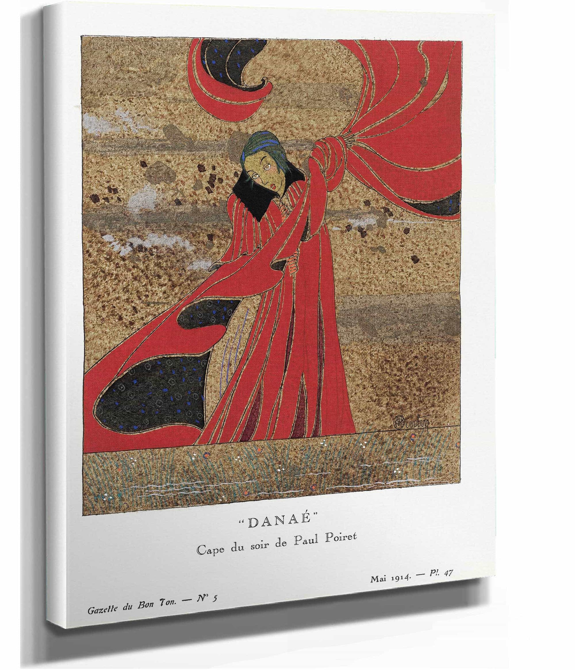 Danae Cape Du Soir By Paul Poiret by Charles Martin