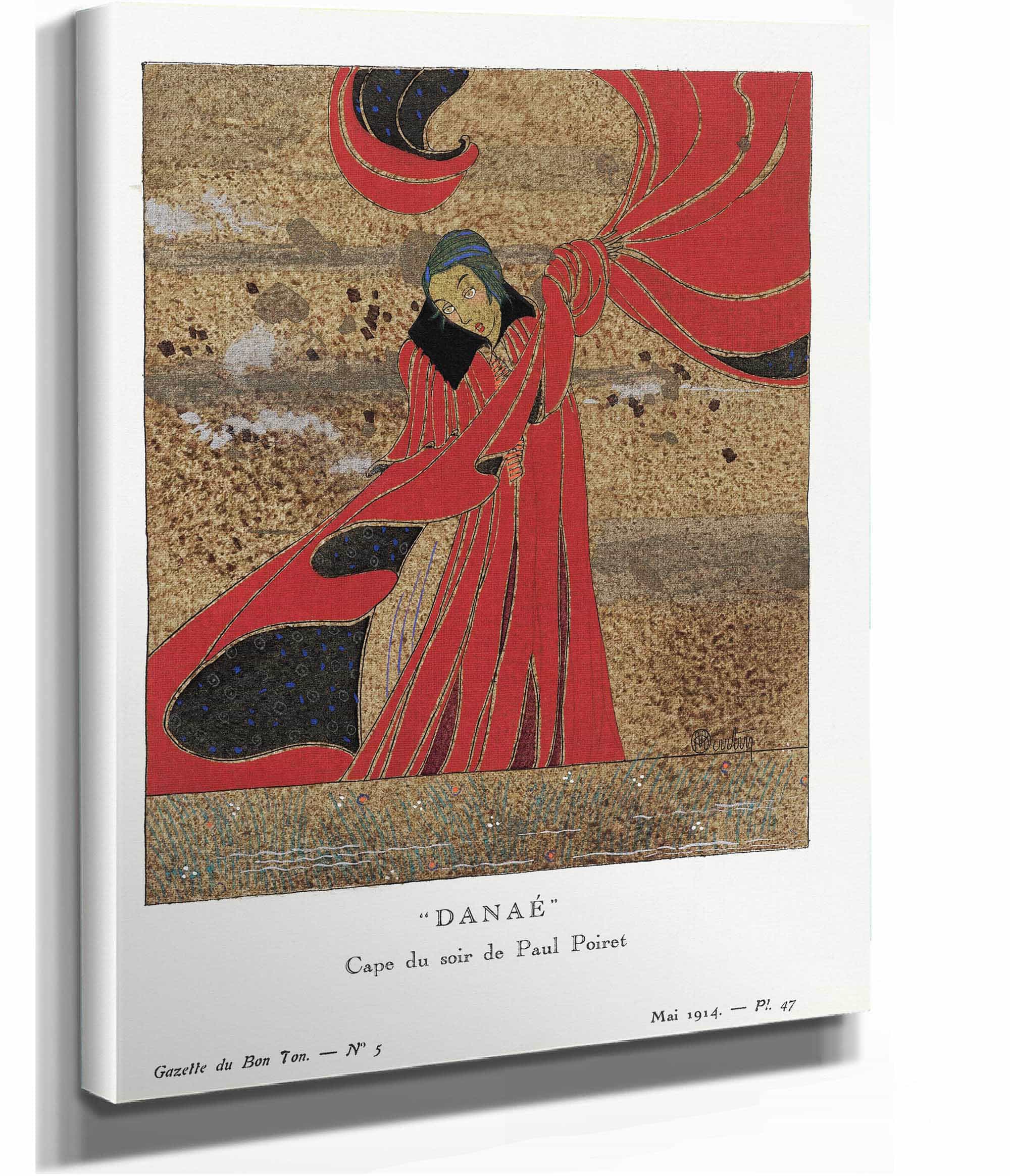 Danae Cape Du Soir By Paul Poiret by Charles Martin