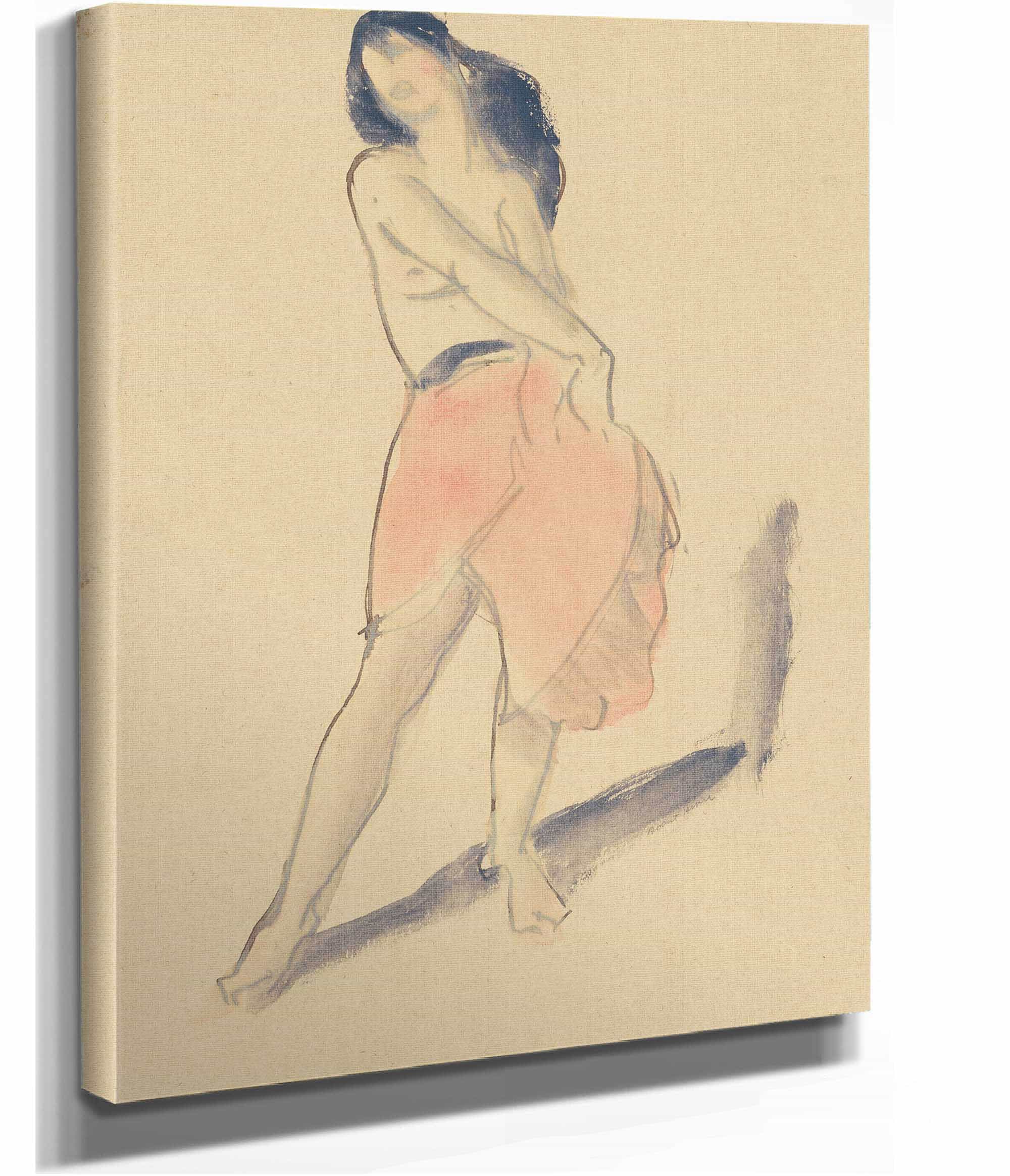 Dancer In A Red Skirt No by Robert Henri