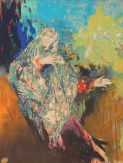 Dancing Peasant Woman In A Colourful Shawl by Filipp Malyavin