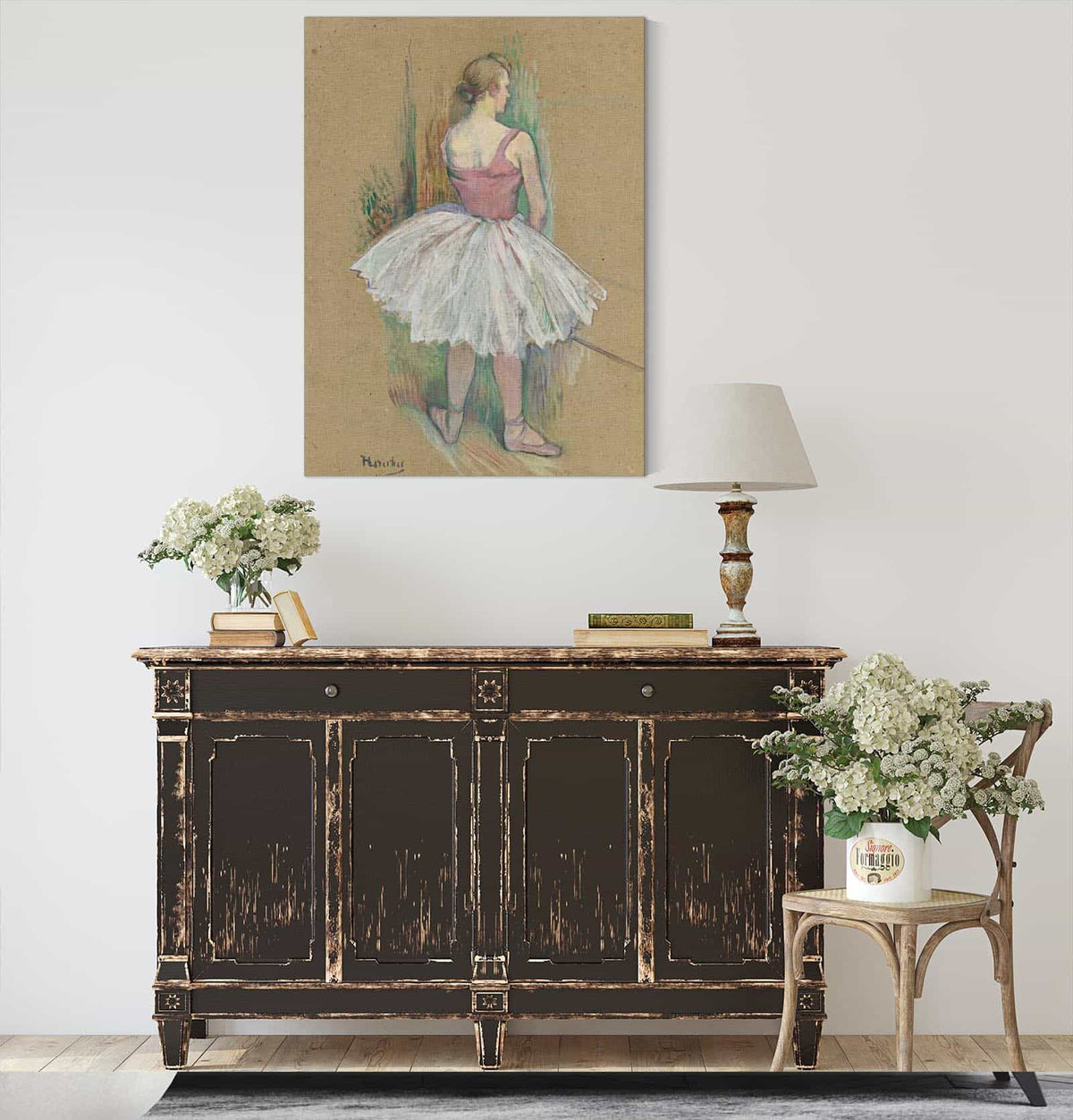 Danseuse En Pied Vue De Dos by Henri De Toulouse Lautrec